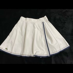 Vintage LACOSTE High waisted Pleated Tennis skirt size 10
